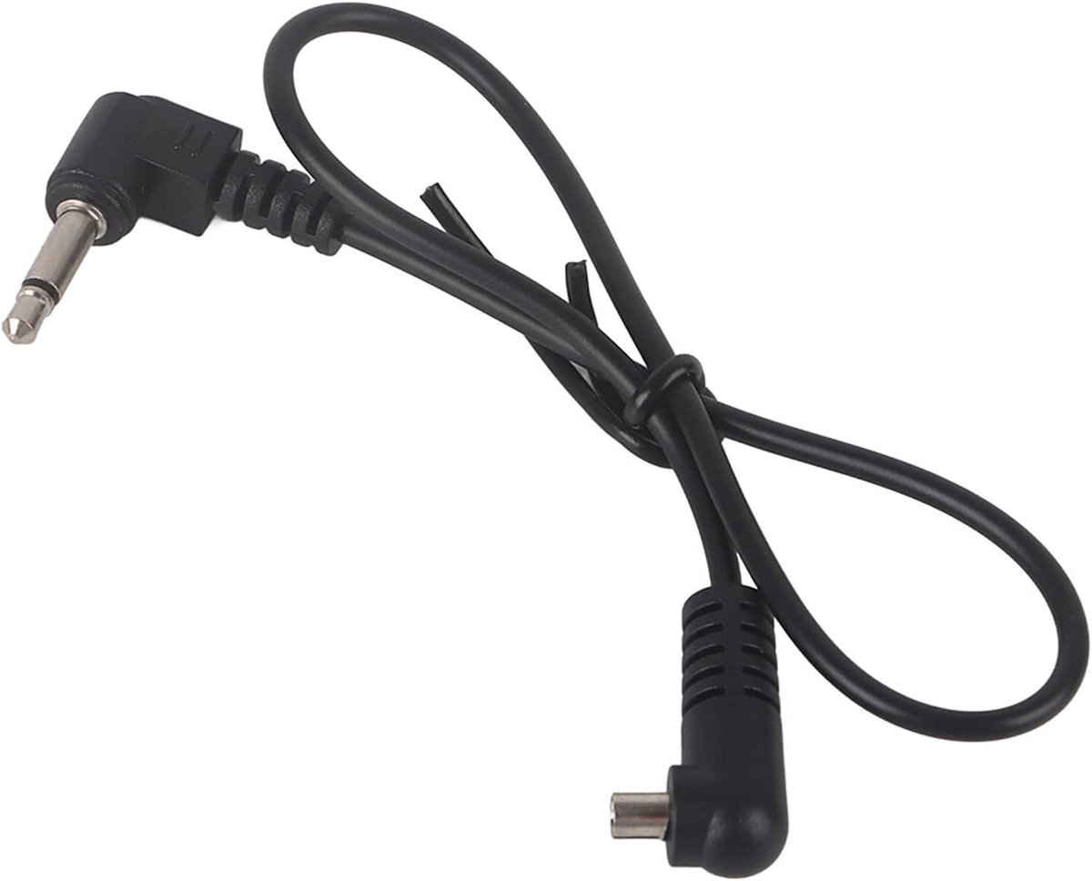 Snoer voor Flash-synchronisatie met 3,5 mm jackplug en schroefvergrendeling
