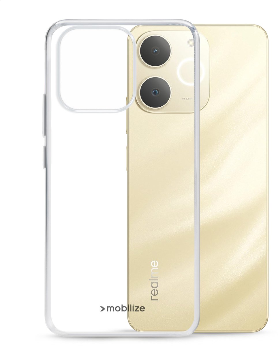Mobilize Doorzichtig Hoesje geschikt voor Realme Note 70T Telefoonhoesje Flexibel TPU | Mobilize Gelly Case Backcover | Doorzichtig Telefoonhoesje Note 70T | Note 70T Case | Back Cover - Transparant