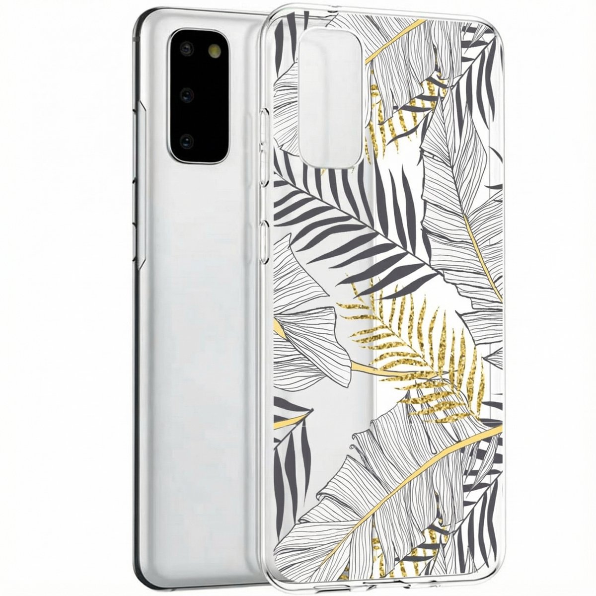 imoshion Hoesje - Geschikt voor Samsung Galaxy S20 - Design hoesje - Glamour Botanic