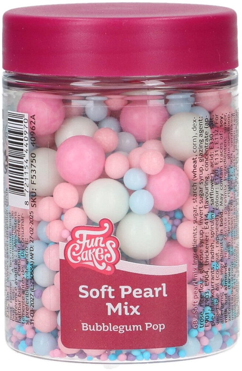FunCakes Soft Pearls - Mix Bubblegum Pop - 80g
