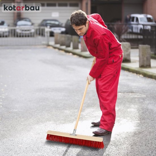KOTARBAU® Bezemkop, Straatbezem, 65 cm, Veegbezem, Buitenbezem, Harde Nylonborstels, Tuinbezem, Stevige Straatbezem, Harde Bezem voor Buiten, zonder Steel, Hout, PVC van KOTARBAU — afbeelding 2
