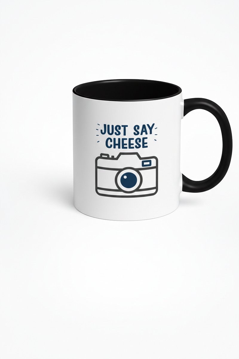 Just Say Cheese Mok - Leuke Fotografie Koffiemok