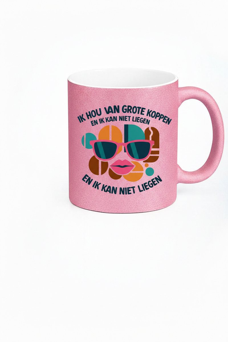 Ik Hou Van Grote Koppen Mok - Uniek Design Koffiemok