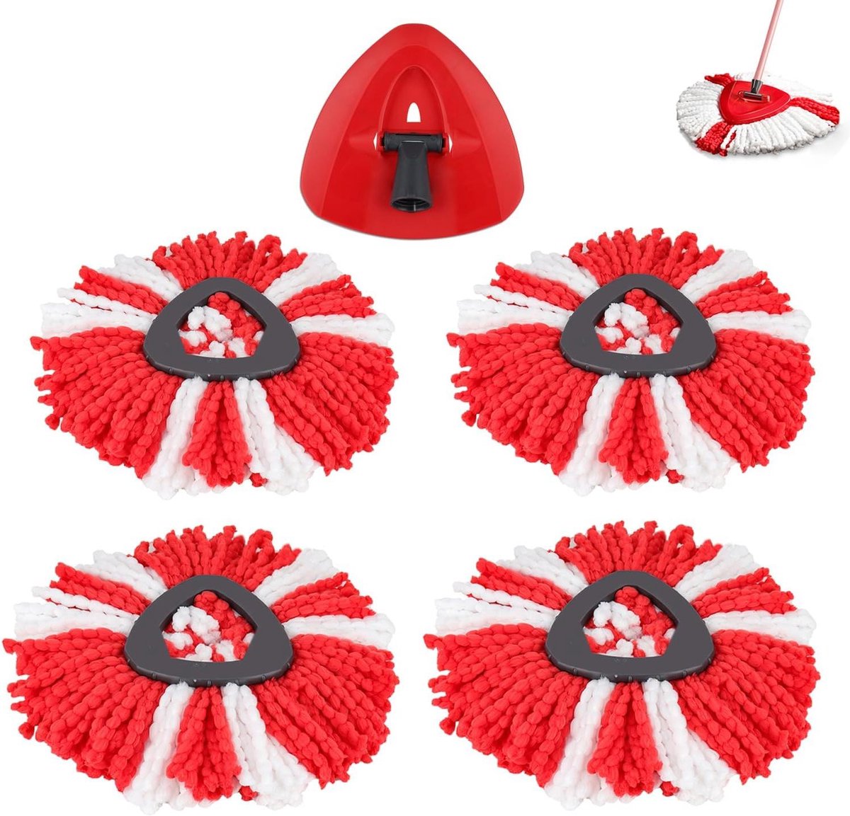 Vi-ledar Turbo Smart Mop Dweilmop Overtrek Vervangingsdoek Voor EasyWring Spin Mop