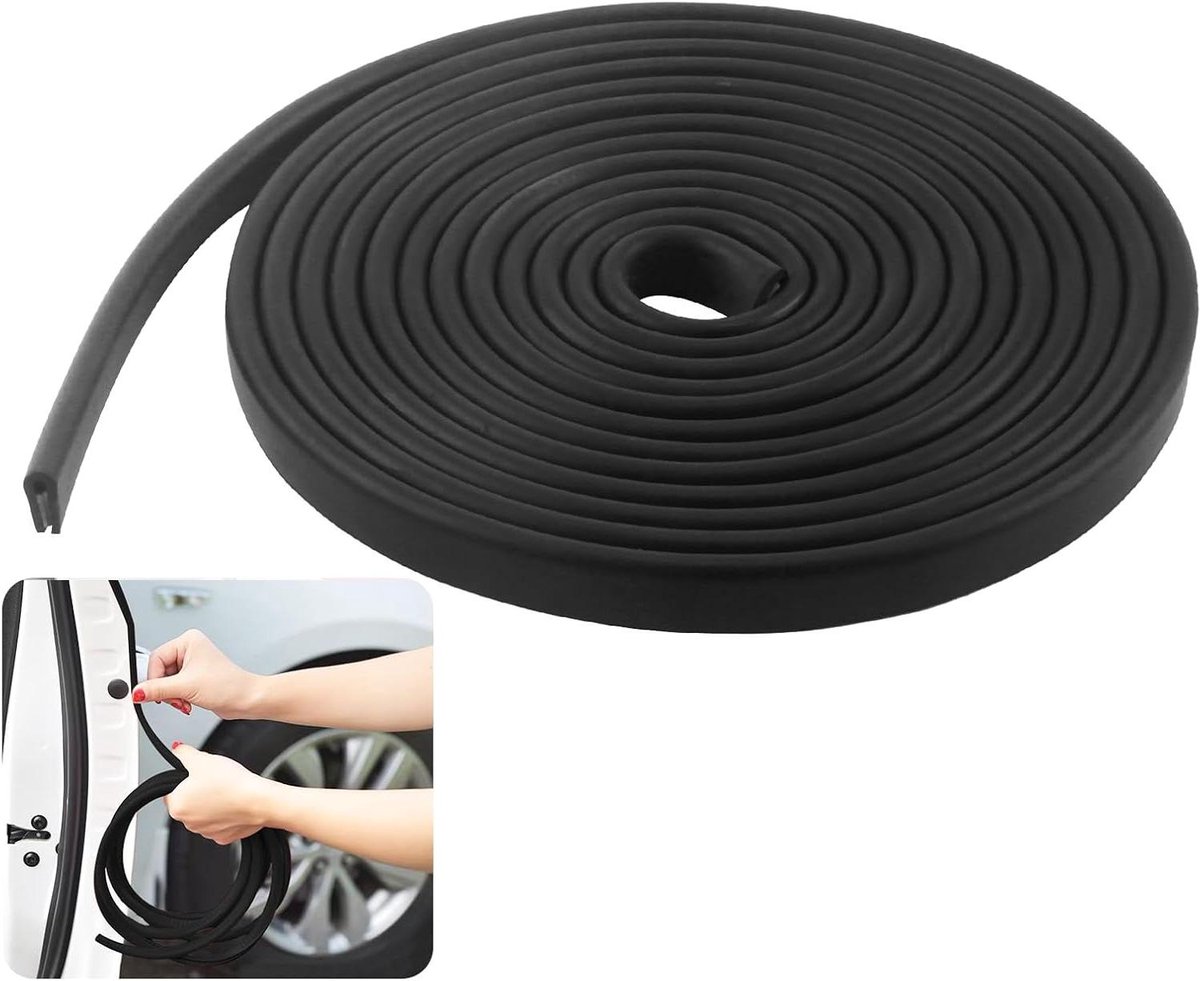 Randbeschermingsprofiel rubber, afdichtingsstrip plaatbescherming autodeur, luik, tafelhoek 2mm x 6m