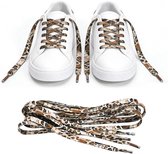 2 paar-Schoenveters- Panter Print -Laces-Veters-Schoenaccessoires -Comfort & Gemak-Voor Sneakers Wandelschoenen Skateboard Schoenen en meer-120cm-140cm