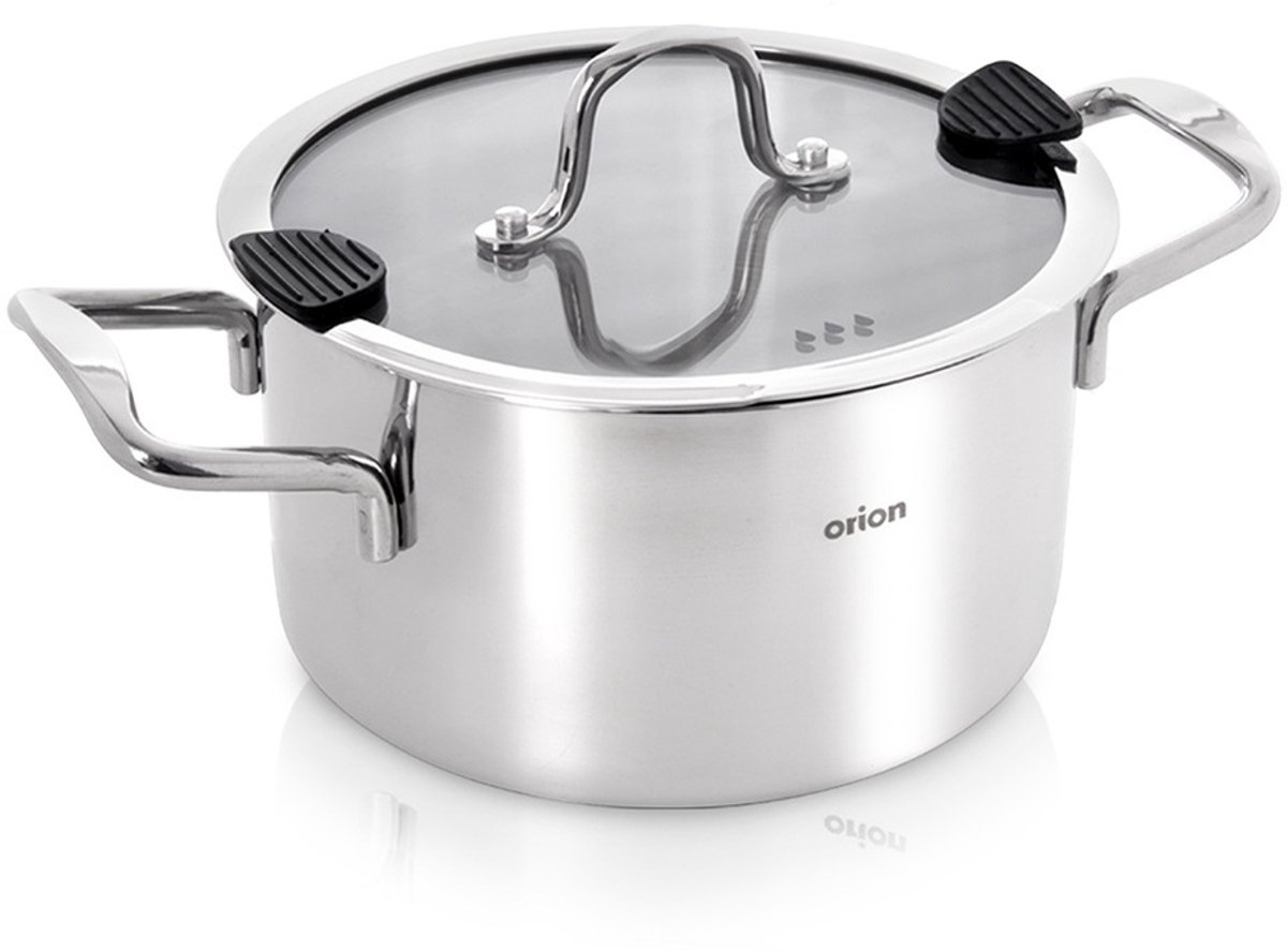 Kookpan Edelstaal met Deksel 24 cm, 6,2 l - Kookpot - Soeppan