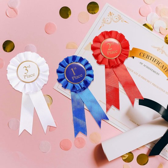 18pcs Award Ribbons - 2nd Place Trophy - Recognition Ribbon - Winner ...