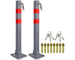 Parkeerplaats Slot - Parkeerbeugel - Oprit Ruimte Bewaker –Waterdicht Auto Slot - parkeerruimte Slagboompaal - parkeerpaal- 2 stuk