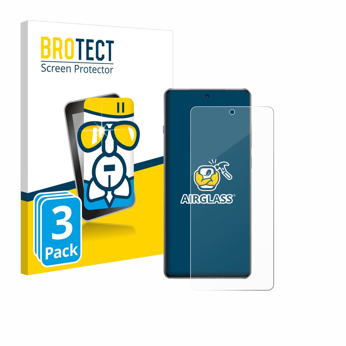 Screenprotector 3 Stuks voor OnePlus 13R Beschermglas transparant