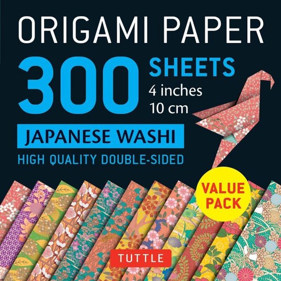 Origami Paper 300 Sheets Japanese Washi Patterns 4" (10 CM): ... - cover