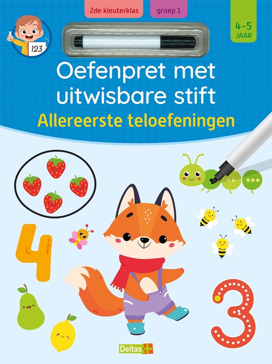 Oefenpret met uitwisbare stift - Allereerste teloefeningen 4 ... - cover