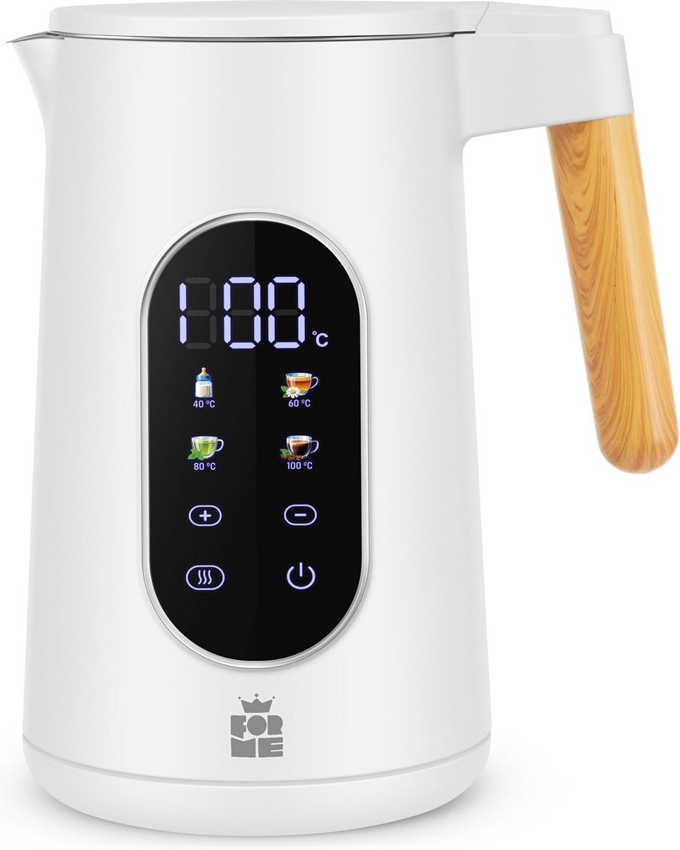 Waterkoker met Temperatuurregeling 1.7L Digitaal Display Warmhoudfunctie
