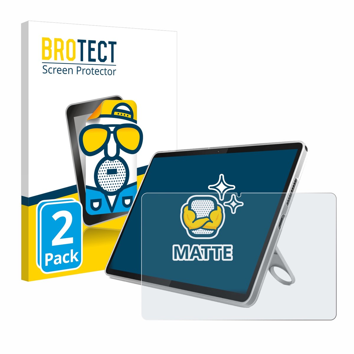 BROTECT - Screenprotector voor Lenovo Tab 10.1" - Folie Beschermfolie matte 2 Stuks