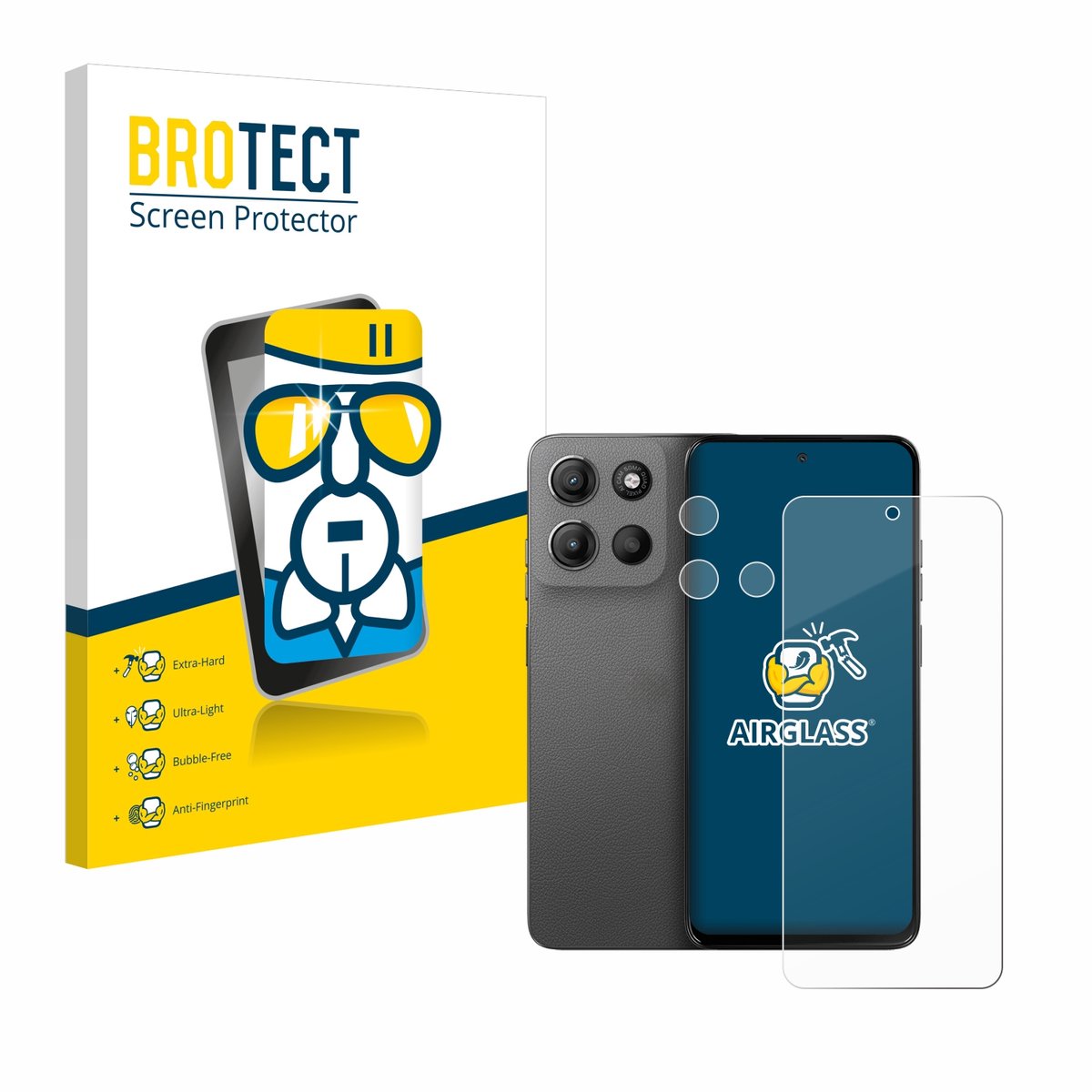 Screenprotector voor Motorola Moto G15 (Voor+Camera) Beschermglas transparant