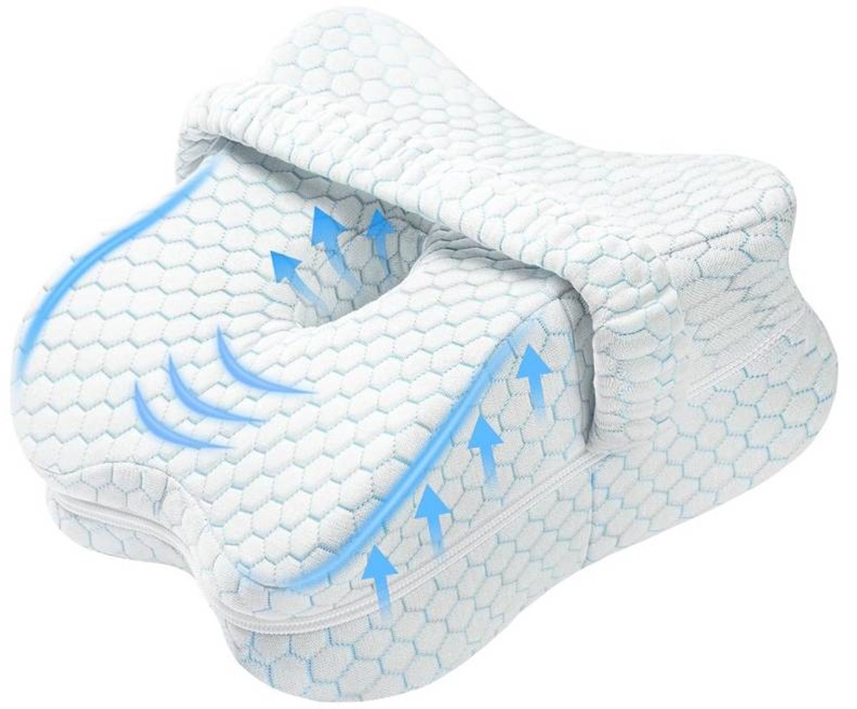 Ergonomisch Been- en Kniekussen voor Zijslapers – Verstelbare Band & Ondersteuning voor Rug, Heup en Knie