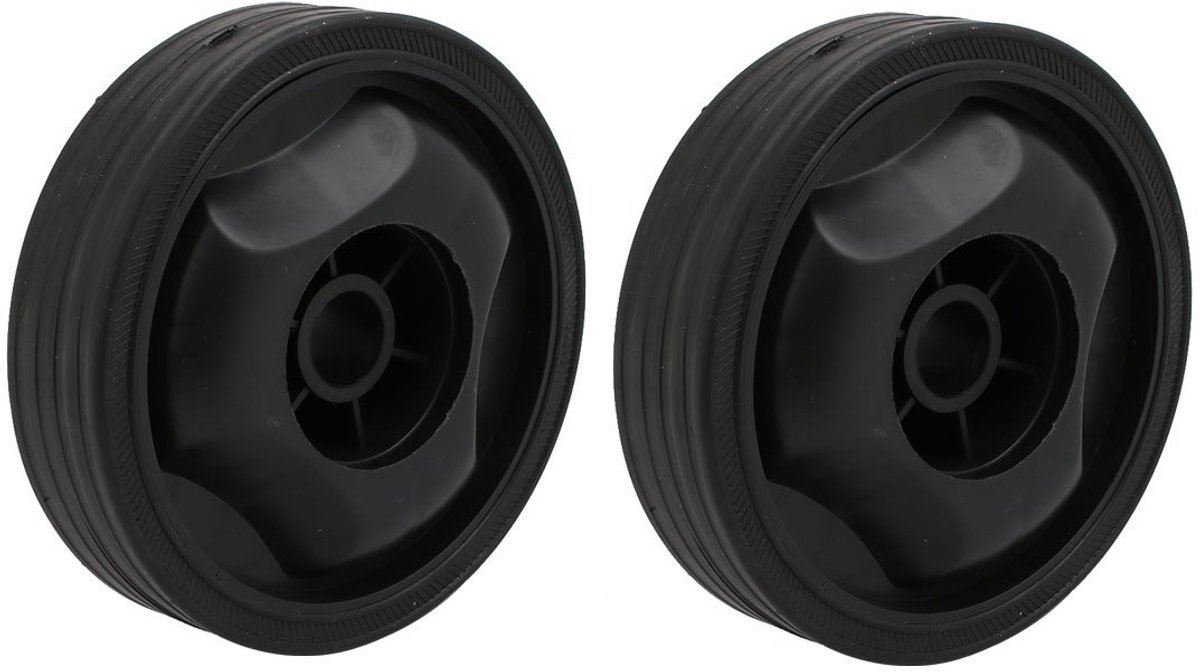 115 mm x 16,5 mm luchtcompressor, kunststof, reservewiel, 2 stuks, zwart