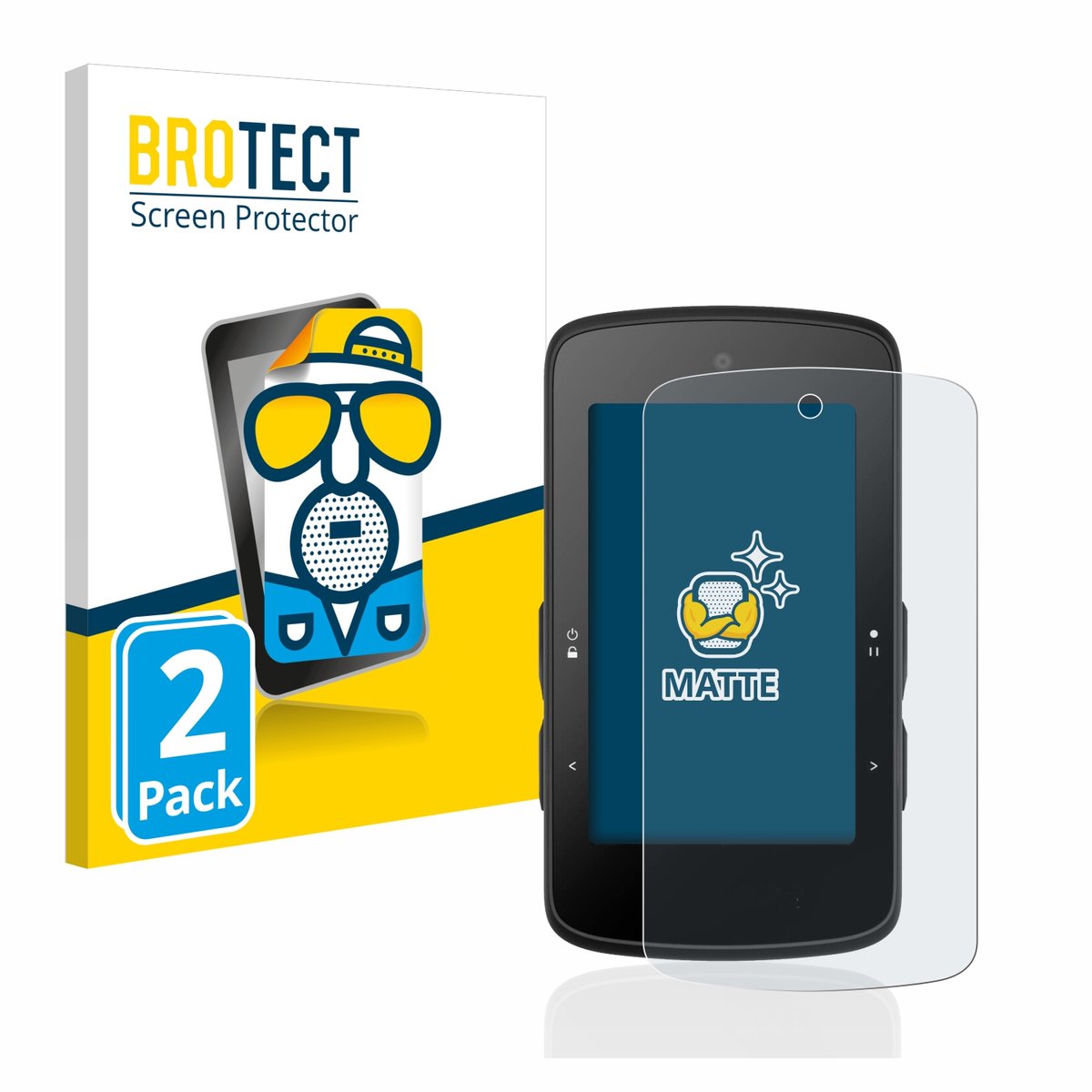 BROTECT - Screenprotector voor Bryton Rider 750 SE - Folie Beschermfolie matte 2 Stuks