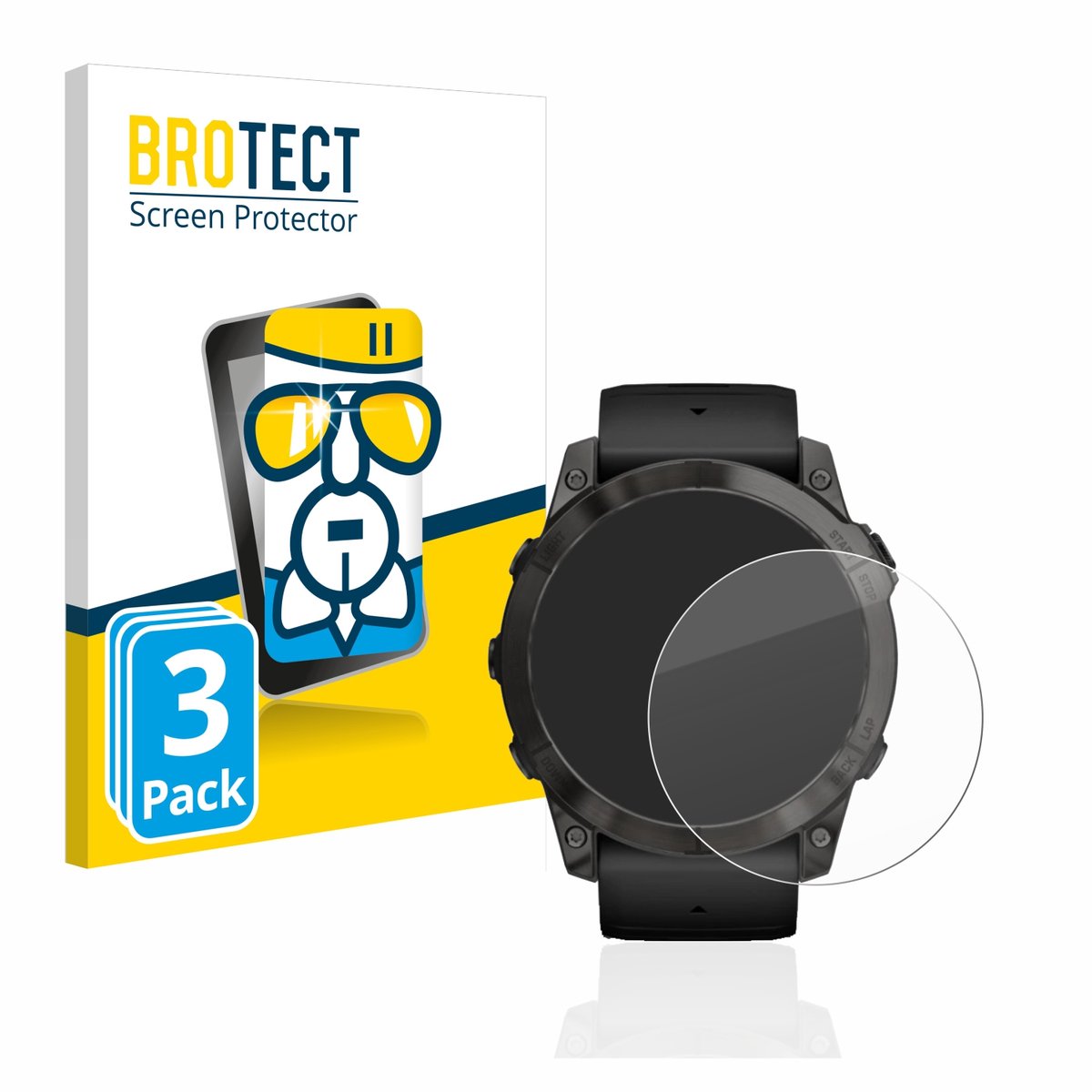 Screenprotector 3 Stuks voor Garmin Epix Pro (Gen 2) (51 mm) Beschermglas transparant