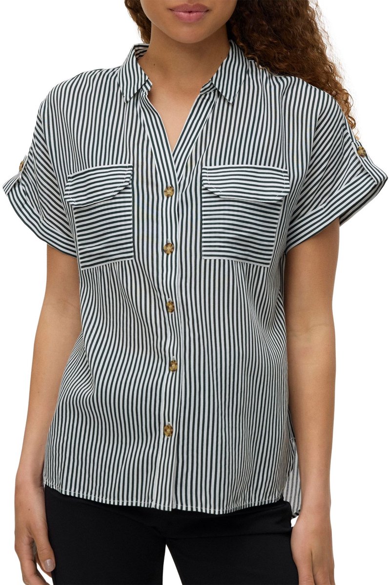 Vero Moda Bumpy Woven SS Top Dames - Maat S