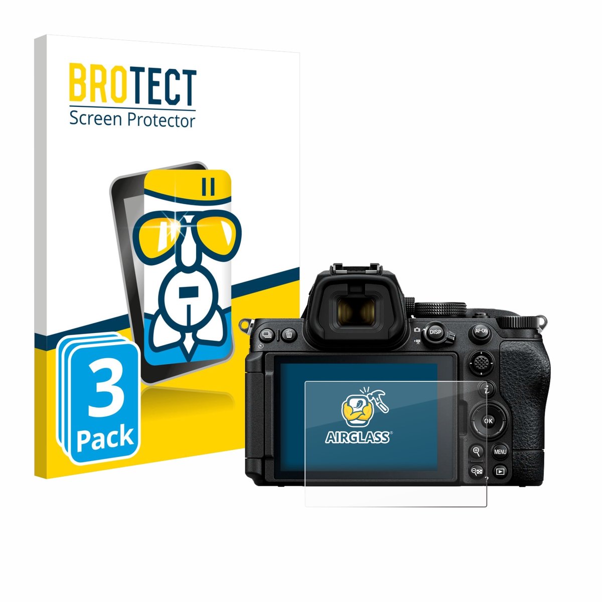 Screenprotector 3 Stuks voor Nikon Z5 II Beschermglas transparant
