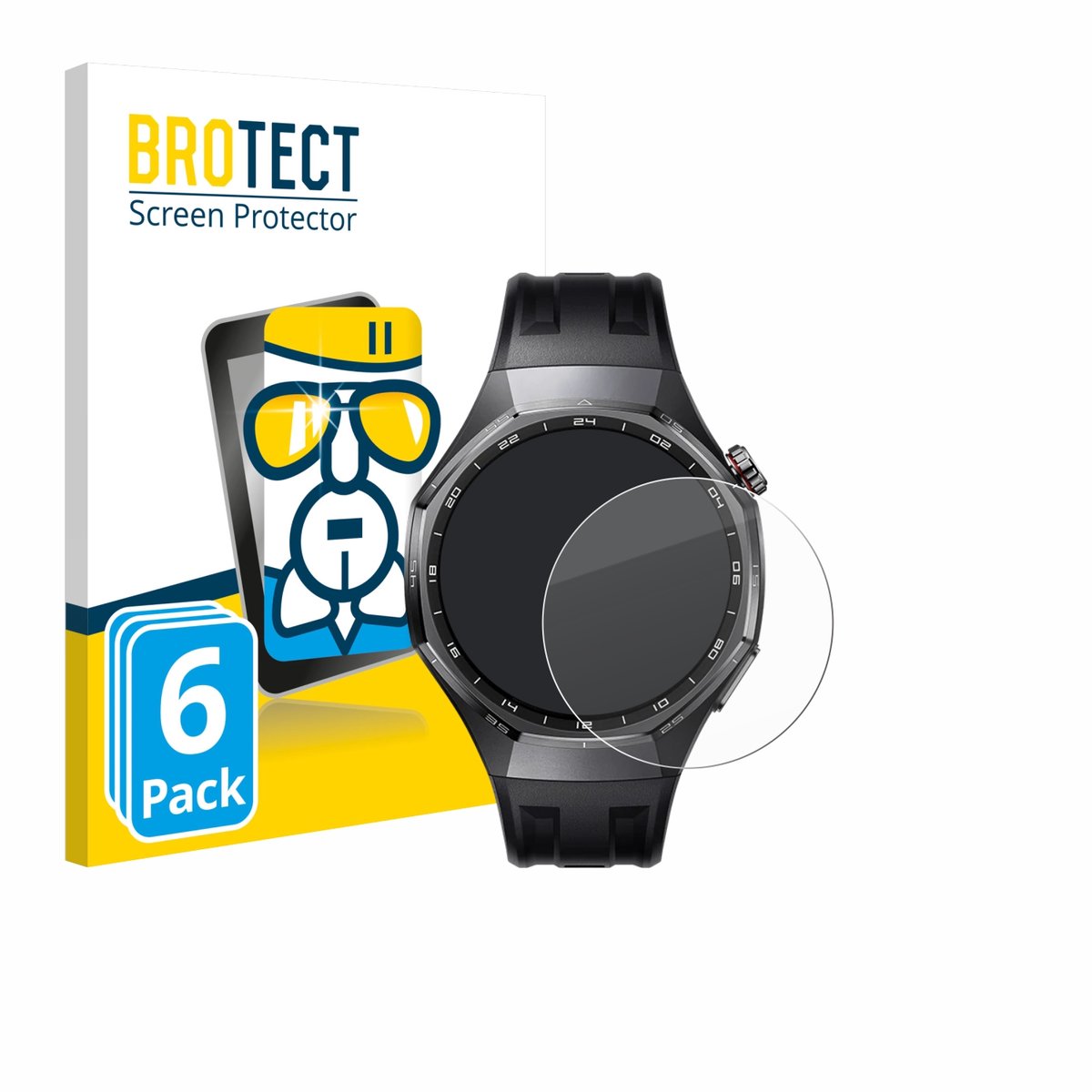 Screenprotector 6 Stuks voor Huawei Watch GT 6 Pro (46 mm) Beschermglas transparant