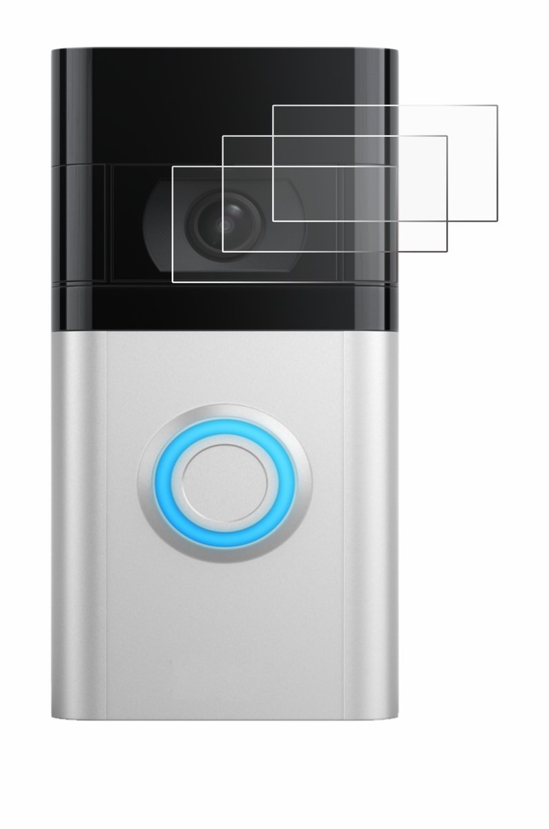 Savvies - Screenprotector voor Ring Video Doorbell 4 / Doorbell 3 - Folie Beschermfolie transparant 6 Stuks – foto 5