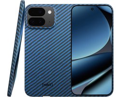 NEKIT Fiber Hoesje Geschikt voor Google Pixel 10 Pro Fold - Compatibel met MagSafe en Qi2 - High-Tech Kevlar - PixelSnap Back Cover Ultra Dun - Blauw