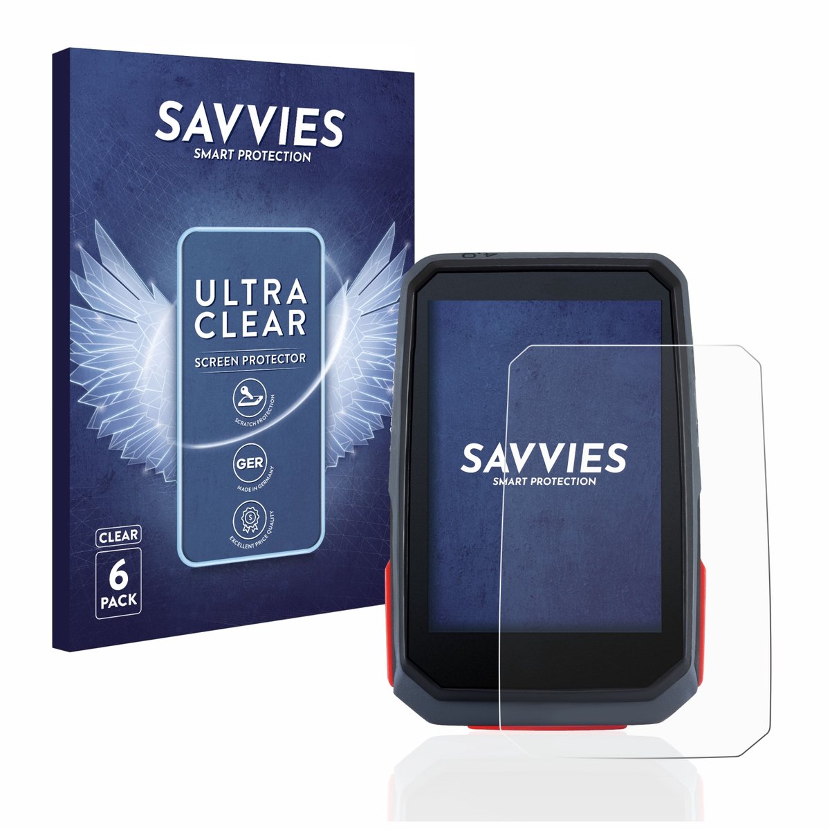 Savvies - Screenprotector voor Sigma ROX 4.0 - Folie Beschermfolie transparant 6 Stuks