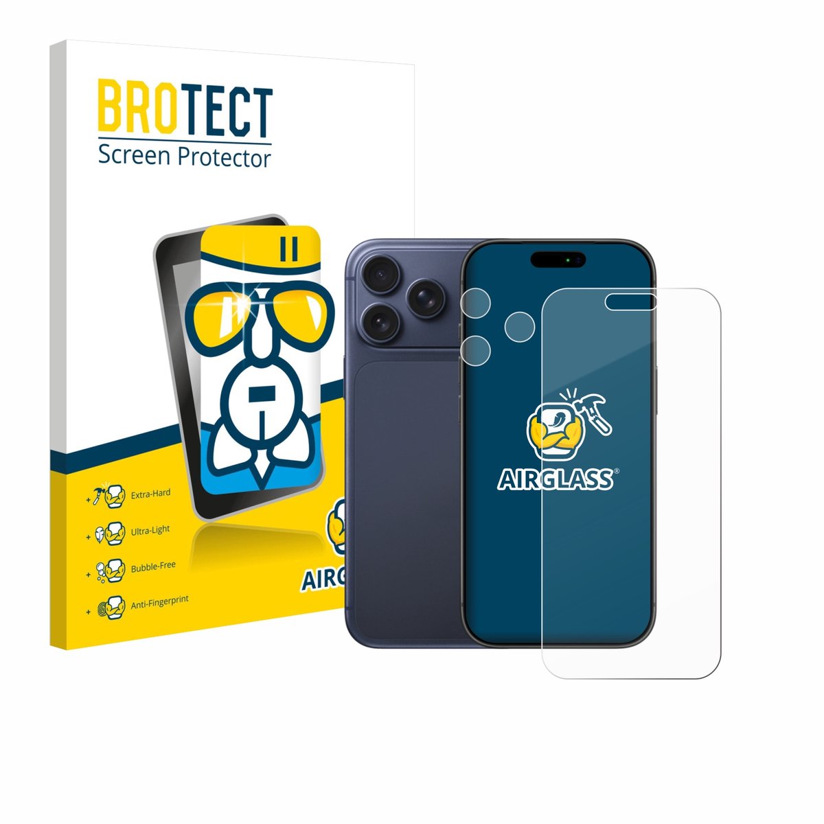 Screenprotector voor Apple iPhone 17 Pro Max (Voor+Camera) Beschermglas transparant