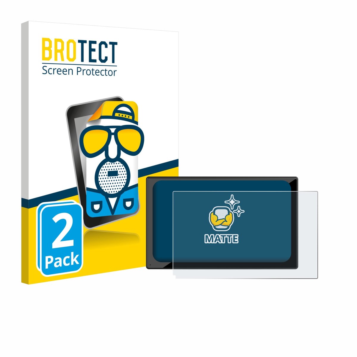 BROTECT - Screenprotector voor Carpuride V9 9" - Folie Beschermfolie matte 2 Stuks