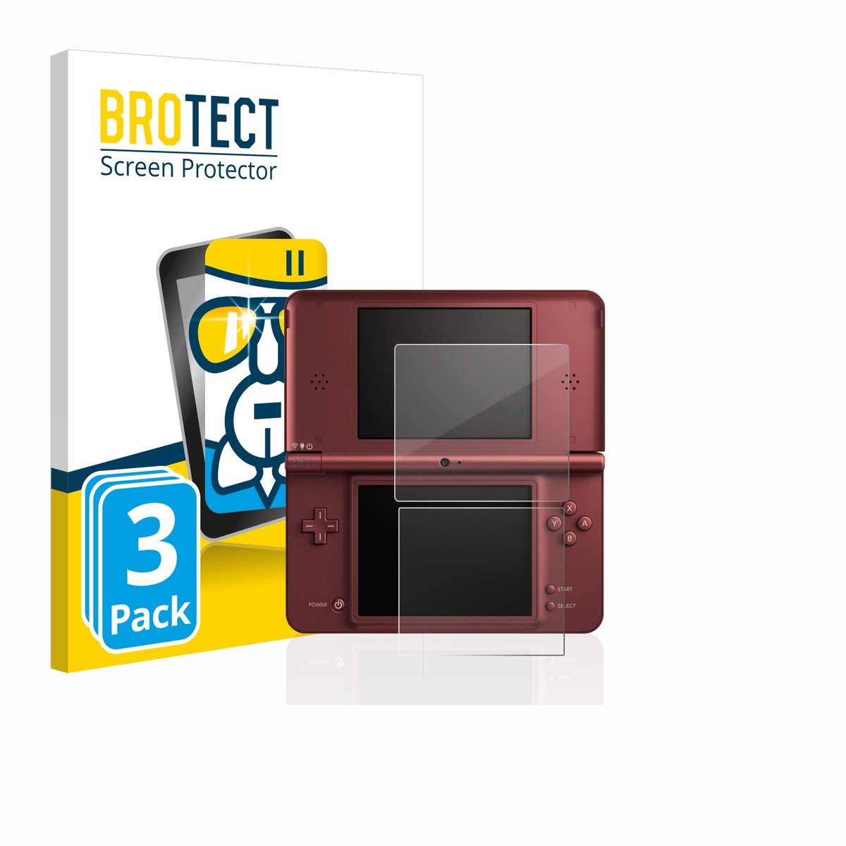 Screenprotector 3 Stuks voor Nintendo DSi XL Beschermglas transparant