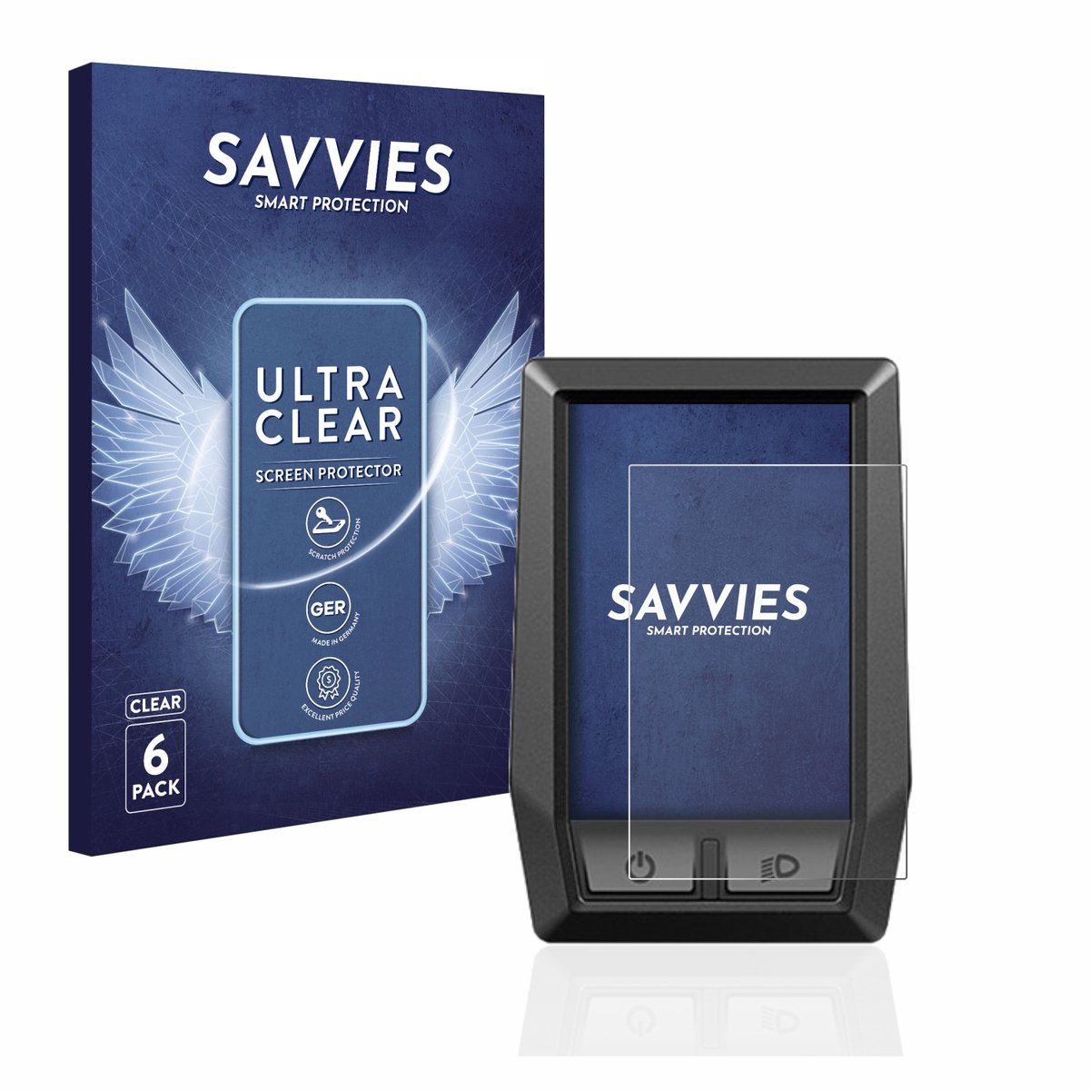 Savvies - Screenprotector voor Bosch Kiox - Folie Beschermfolie transparant 6 Stuks