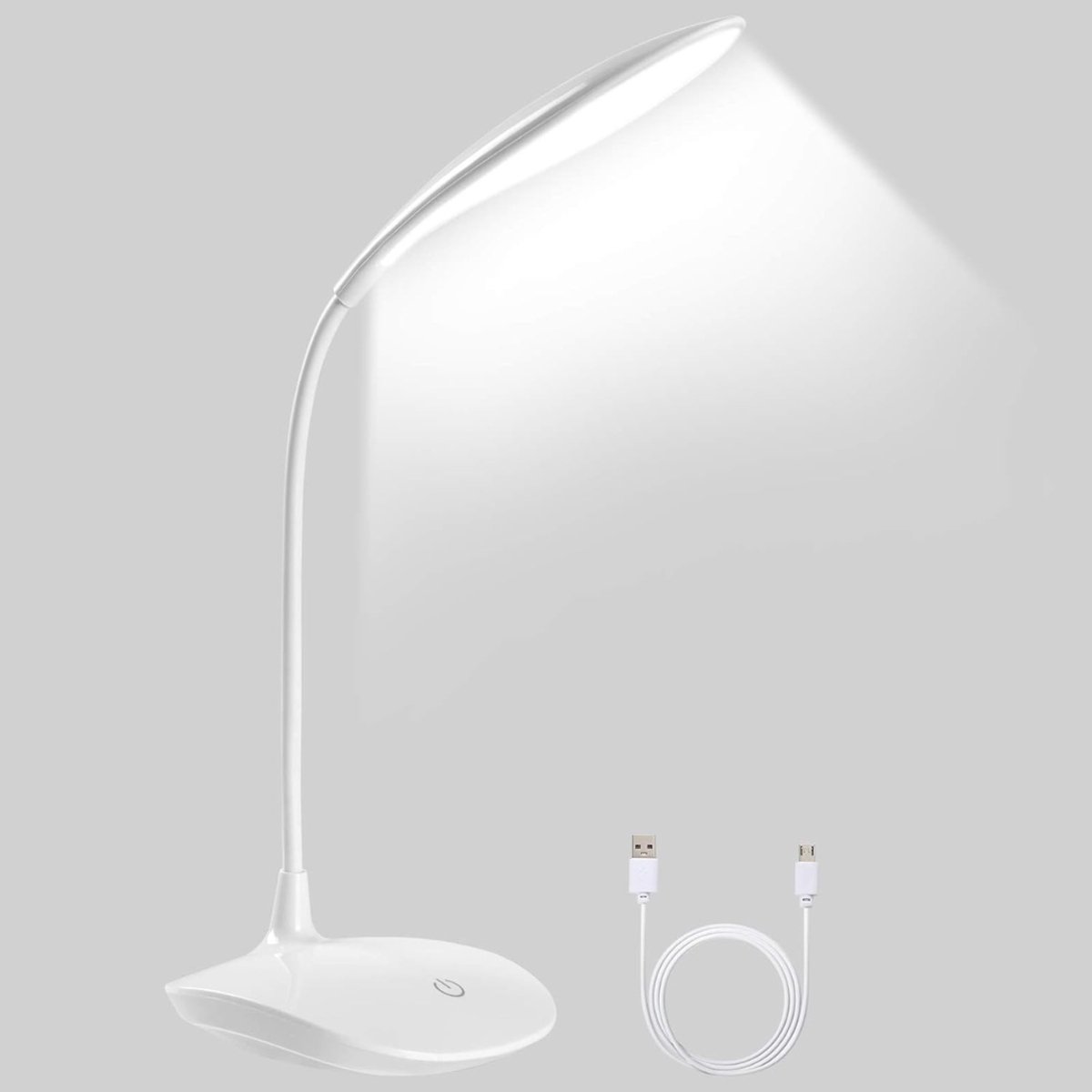 Zyrex®Bureaulamp led dimbaar daglicht - Tafellamp Nagelstyliste Met 11 felheid instellingen - Tafellamp - Daglichtlamp - Wit - 10cm x 8cm x 4cm
