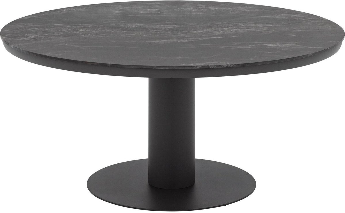 Goossens Tuintafel Cannes - Leefbeton - zwart - 160 x 75 x 160 cm