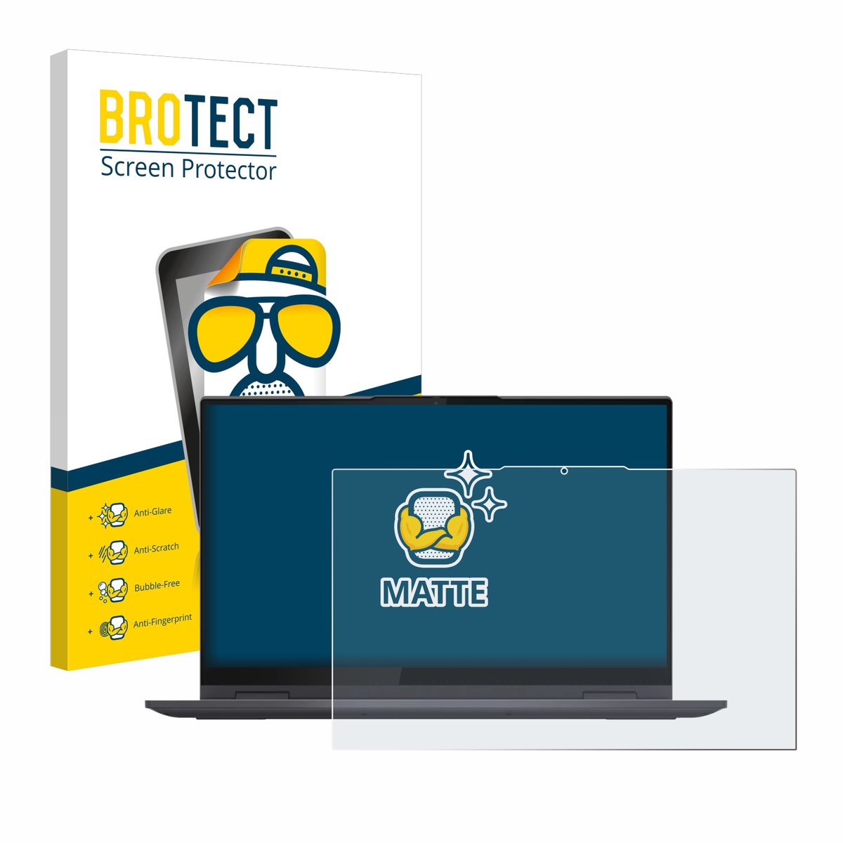 BROTECT - Screenprotector voor Lenovo Yoga 7i 15" - Folie Beschermfolie matte