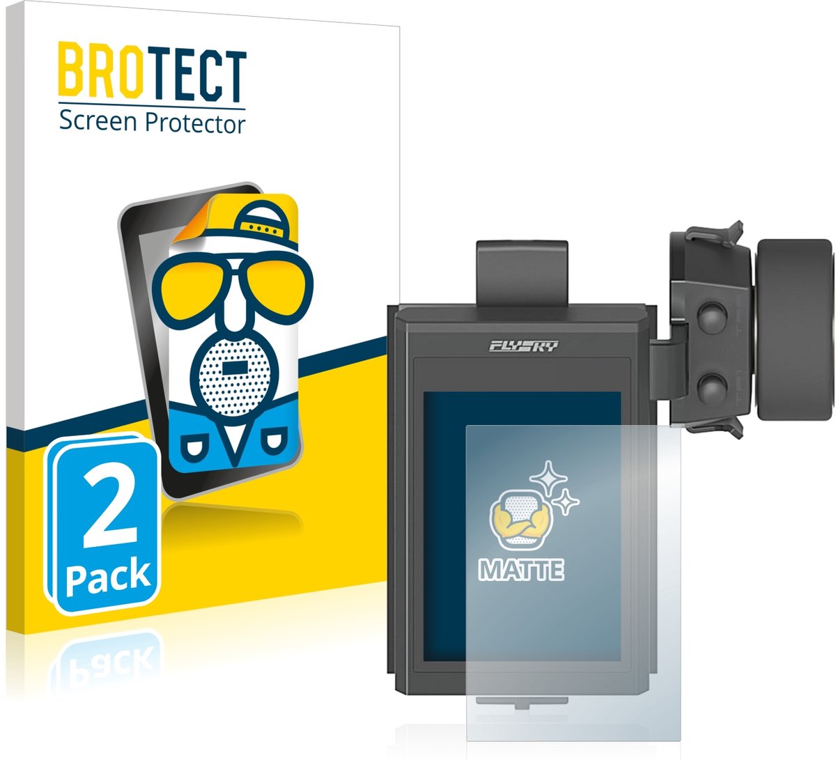 BROTECT - Screenprotector voor FlySky FS-NB4 - Folie Beschermfolie matte 2 Stuks