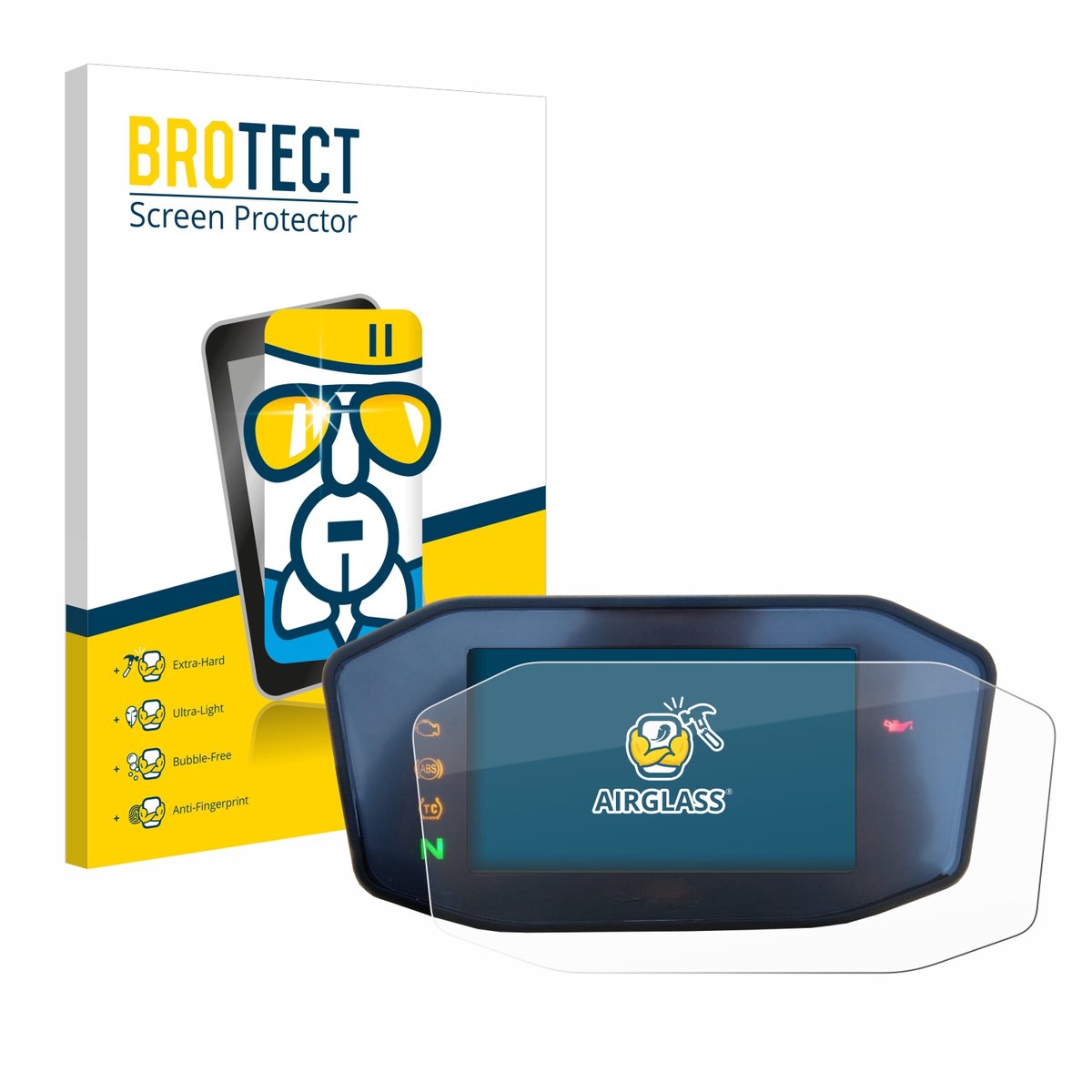 Screenprotector voor KTM 890 Duke R 2020 TFT Screen Beschermglas transparant