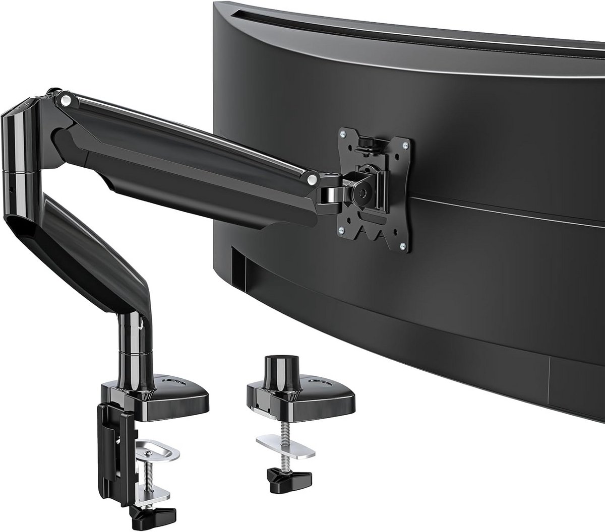 Enkele Monitorarm met Gasveer voor Ultrawide Schermen tot 35 Inch