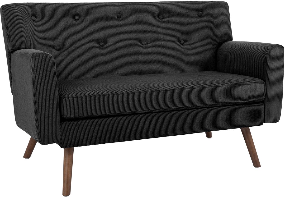 CLP Kioni 2-zitsbank - Compact - Houten Poten - zwart