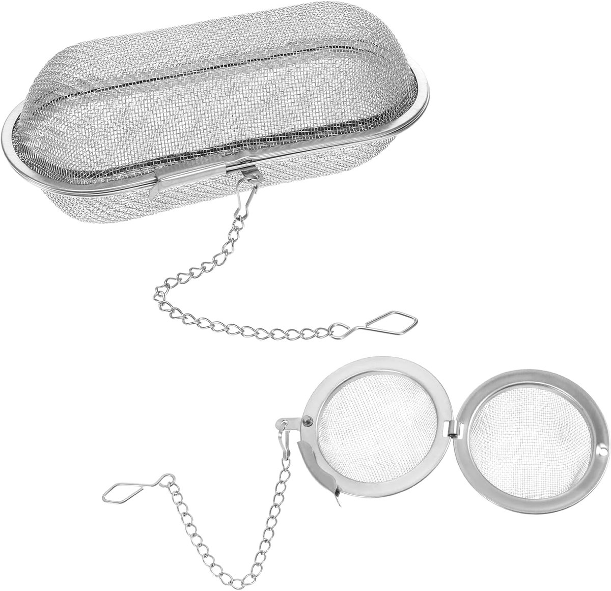 2x RVS Ultrasoon Reinigingsmandjes voor Sieraden, Horloges en Kleine Onderdelen