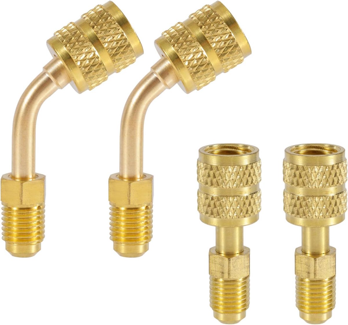 4 Stuks Adapter Set voor Airco & Koelsystemen R410A Geschikt voor Vacumeren en Onderhoud
