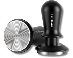 Tu Grano Koffie Tamper - Gekalibreerde Klik Tamper - 53mm - Zwart - Espresso Tamper