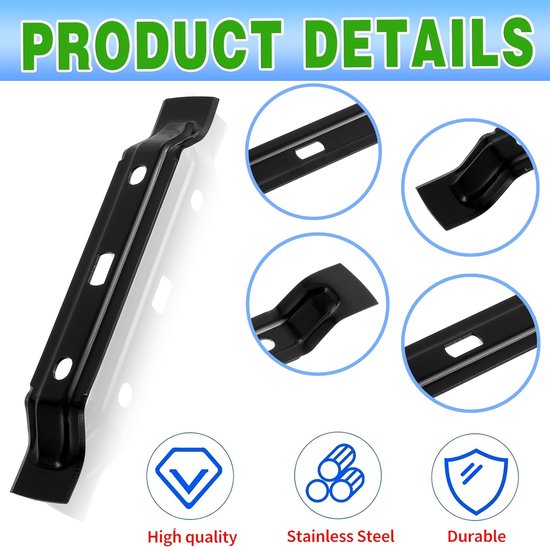 28 cm zwart maaimessen - 2stuks - geschikt voor Stihl/Viking iMOW serie RMI 632, MI 632 - Vervangend onderdeelnummer 6309 702 0102 - Accessoires voor robotmaaiers — afbeelding 2