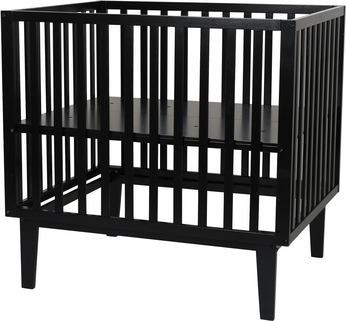 Born Lucky Cubo Baby Box / Babybox / Kinderbox – 100x80 cm – Verstelbare Bodem – Zwart – foto 3
