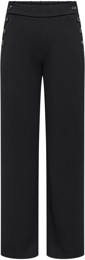 Only Pants Onlrina Life Button Pant Jrs Noos 15355593 Noir/Boutons en corne Taille Femme - W30