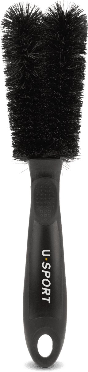 U-Sport Two Prong Brush - Dubbele Fietsborstel - Voor Spaken, Remschijven & Vering - Flexibel & Efficiënt