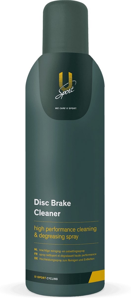 U-Sport Disc Brake Cleaner - 200 ml - Krachtige Remschijfreiniger - Verwijdert Olie & Vet - Voorkomt Piepende Remmen