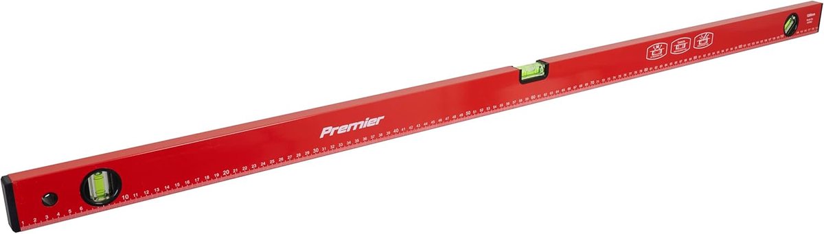 Waterpas 120 cm Aluminium - Professioneel Meetgereedschap met 3 Libellen