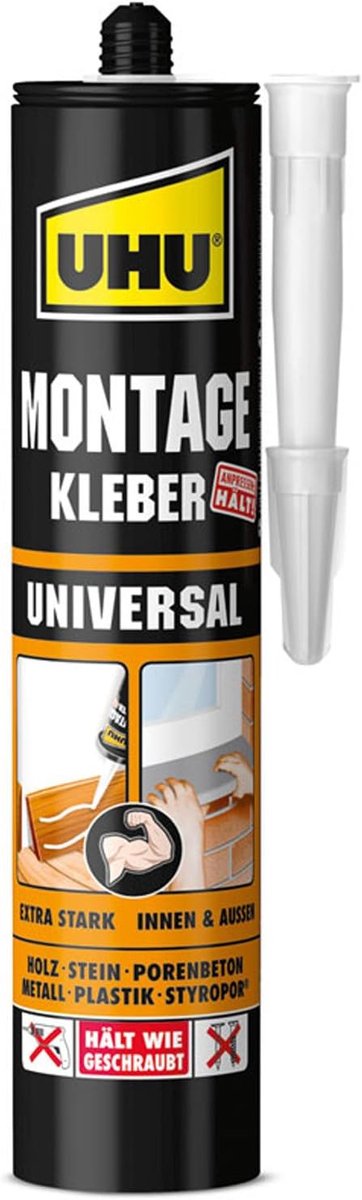 Sterke Universele Montagekit voor Binnen - Acrylaatlijm voor Hout, Steen, Metaal